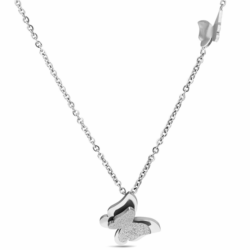 2020 fashion custom ladies jewelry stainless steel butterfly necklaces for women 2020 fashion custom ladies jewelry stainless steel butterfly necklaces for women