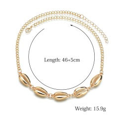 Cool jewelry for couples women chain shell design pendant metal necklace