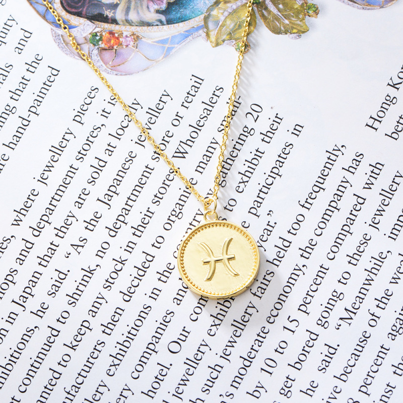 hot sale amazon ins girl women pendant gold circle 925 sterling silver necklace hot sale amazon ins girl women pendant gold circle 925 sterling silver necklace
