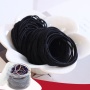 Wholesale ins hot 2mm custom elastic hair tie black elastic hair bands with packing