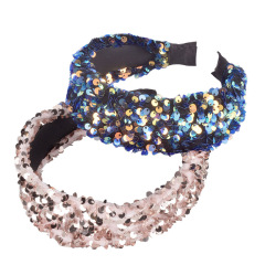 2020 fashion new women wide bling bling glitter sequins headbands for girls