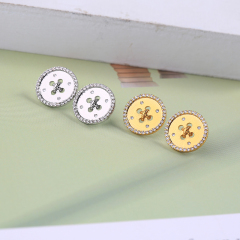 2019 Fashion gold silver For Women Vintage Jewelry Geometric Pattern Round Earings