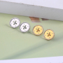 2019 Fashion gold silver For Women Vintage Jewelry Geometric Pattern Round Earings 2019 Fashion gold silver For Women Vintage Jewelry Geometric Pattern Round Earings
