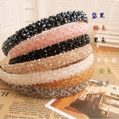 2020 Amazon Hot sale Beaded Hair Band Shiny Women Champagne Crystal Beads Headband 2020 Amazon Hot sale Beaded Hair Band Shiny Women Champagne Crystal Beads Headband