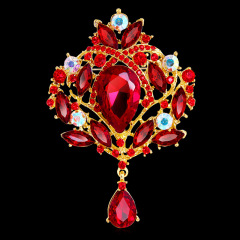 Hot-selling fashion crystal alloy women girls crown rhinestone brooches Hot-selling fashion crystal alloy women girls crown rhinestone brooches