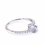 Wedding 925 sterling silver ring diamond engagement silver moissanite ring Wedding 925 sterling silver ring diamond engagement silver moissanite ring