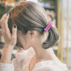 Hot selling popular custom transparent colorful telephone cord hair tie