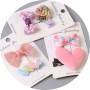 Wholesale beautiful cute Bow lace kids baby girls hair clips sets for child