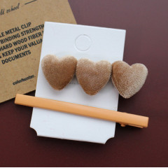 Victoria baroque vintage metal clip pearl hair accessories heart hair pins