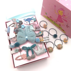 New korean kid headwear vintage clip crown baby girl head hair bands