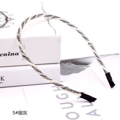 New Victoria vintage pearl crystal rhinestone metal wedding women hair hoops