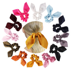 vintage ins amazon fancy Fashion fabric elastic hair ties velvet rabbit ear scrunchies for hair vintage ins amazon fancy Fashion fabric elastic hair ties velvet rabbit ear scrunchies for hair