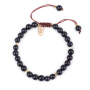 Personal Bangle Bracelet Handmade Crystal Onyx Bead Bracelets