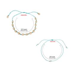 2020 New Design 2pcs/Set Women's Jewelry Weaved Adjustable Choker Necklace for Beach Holiday