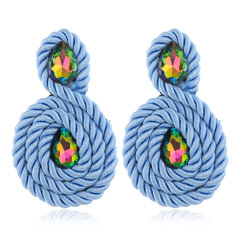 amazon ins Customized fashion india african lady women girls handmade string celtic knot drop earring
