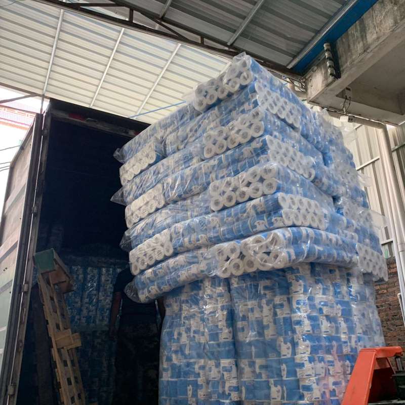 wholesale bulk cheap high Quality 3ply 95g roll toilet paper bathroom tissue