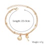 Bali jewelry coconut shell gold jewelry beach ankle bracelet anklet chains sets for women