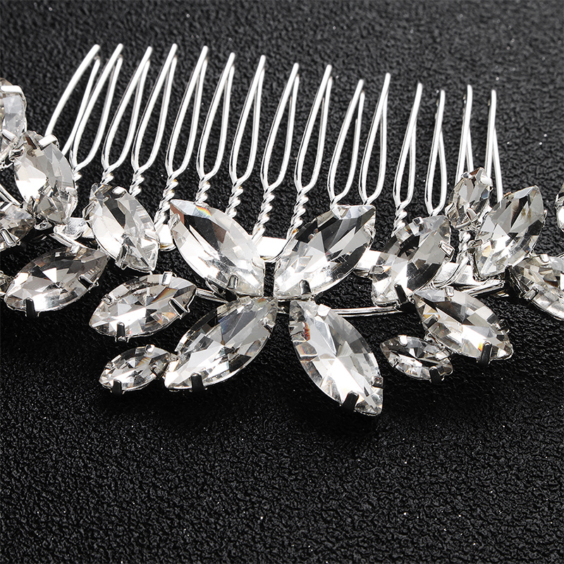 Wholesale Silver Teeth Diy Accessories Veil Combs Wedding Bridal Beads Hair Comb