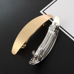 2020 amazon ins fancy girl gold and silver arch Simple Geometric Irregular Square metal barrettes hair clips pins for women