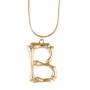 Handmade Customized  Cursive Font Name plate Pendant choker alloy 26 initial letter name necklace personalised