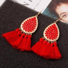 Bohemia exaggerated new retro alloy creative tassel earrings in Europe and America