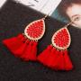 Bohemia exaggerated new retro alloy creative tassel earrings in Europe and America Bohemia exaggerated new retro alloy creative tassel earrings in Europe and America