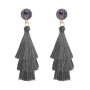 Amazon new fashion colored layered boho women's accessories tassel earrings Amazon new fashion colored layered boho women's accessories tassel earrings