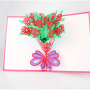 OEM christmas birthday gift laser cut handmade 3d pop up card football stadium