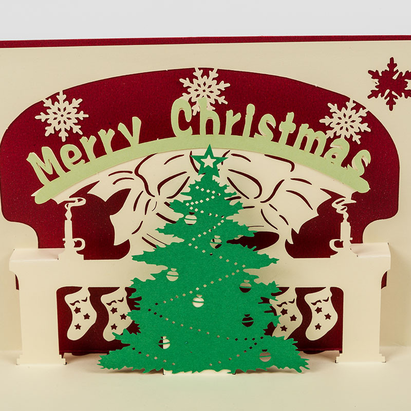 custom handmade laser cut number cake 3d pop up card baby for gift new year christmas