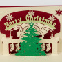 custom handmade laser cut number cake 3d pop up card baby for gift new year christmas