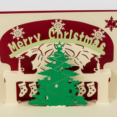 custom handmade laser cut number cake 3d pop up card baby for gift new year christmas