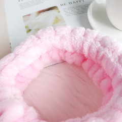 2020 Custom wholesale spa embroidery heart elastic makeup skincare hairband