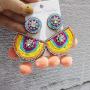 amazon ins Customized fashion trendy lady women girls indian african colorful Vintage Ethic boho jewelry earring amazon ins Customized fashion trendy lady women girls indian african colorful Vintage Ethic boho jewelry earring