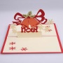 2020 New Arrived Christmas paper laser cut christmas bell gift 3d pop up cards 2020 New Arrived Christmas paper laser cut christmas bell gift 3d pop up cards