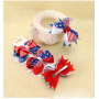 wholesale  American National Flag Children's Bow Hair Clip Hairpin hair accessories