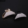 Wholesale Korean black plastic hair accessories jewelry full diamonds rhinestones large hair claw clips for women