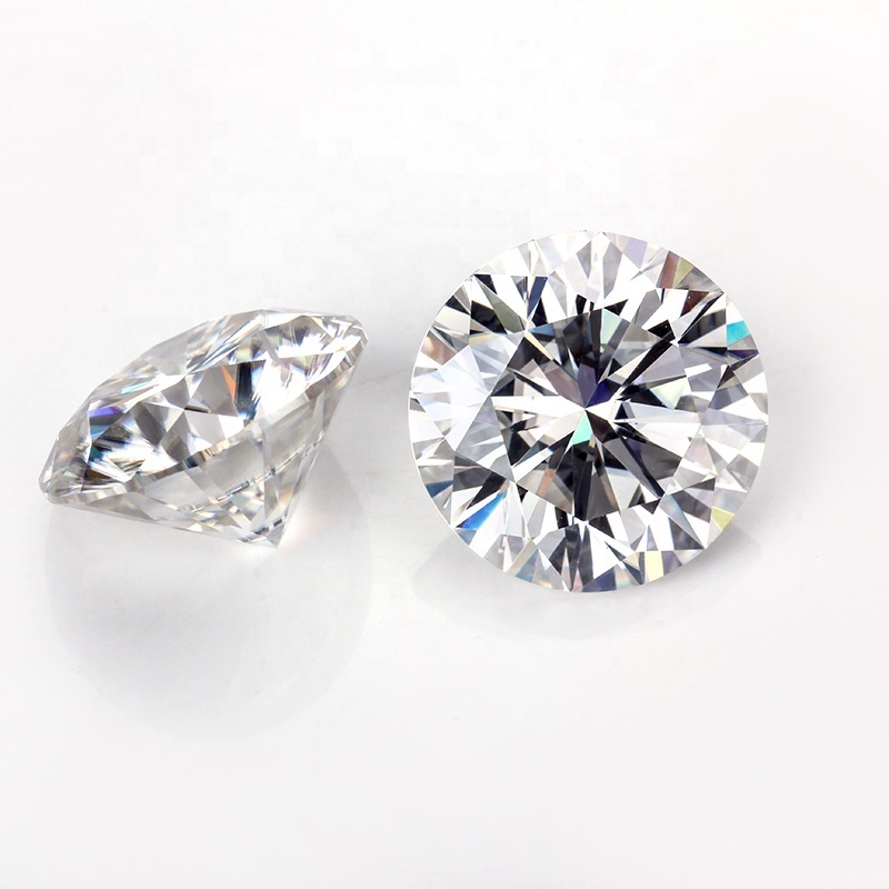 Wholesale white yellow black color moissanite round diamond raw loose moissanite Wholesale white yellow black color moissanite round diamond raw loose moissanite