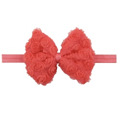 2020 Korean multi colorful elastic lace bow knot hair band girls hair accessories