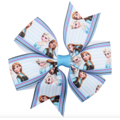 Halloween nude cosplay elsa costume baby knot bow hair clip hairband girls accessories
