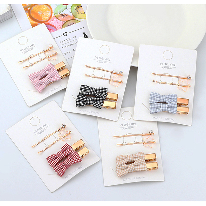 Children's hair accessories star pattern rhinestone bow hair clip hairpin suit Children's hair accessories star pattern rhinestone bow hair clip hairpin suit