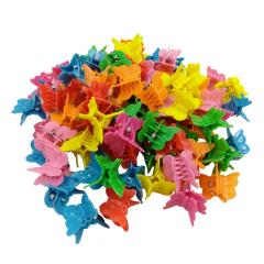 Amazon Hot Sale Colorful 100pcs Children Girl plastic small mini hair claw