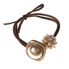 amazon ins fancy fashion 3PCS  hairband elastic hair tie pearl for Women Girls