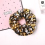Wholesale factory two color mermaid  fish scale sequin hair scrunchies broad large intestine  hair ties elastic hair band