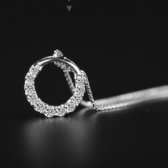 fashion jewelry korean ins valentine's day christmas gift silver 925 necklace