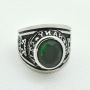 fashion ins amazon jewelry soccer logo Blue enamel custom signet boxing championship rings