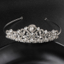 Handmade silver rhinestone crystal wedding round bridal tiaras crown Handmade silver rhinestone crystal wedding round bridal tiaras crown