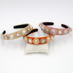 Wholesale baroque girls rhinestone crystal headbands for women 2019