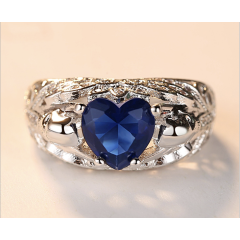 Blue diamond jewelry accessories stainless steel men design metal rings