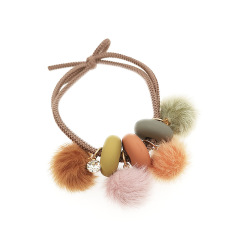 Fall and winter Ins hot baby kids cute plush ball hair ties hair band for girls