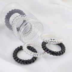 20PCS Glitter Bling hair cord Accessories Plastic Elastics women Hair Coil Rings hair bands